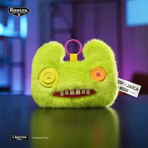 MINISO Fuggler Monster Shopping Bag – Cute Reusable Tote, Perfect Gift for Fuggler Fans, Adorable Eco-Friendly Grocery Bag Designed as a Fluffy Little Monster with Googly Eyes & Mischievous Grin!