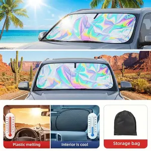 Car Windshield Sunshade, Universal Car Front Window Sunshade, Heat Insulation & Shading Car Sunshade, Windscreen Shade Cover, Suitable for the Front Windshield and Car Windows