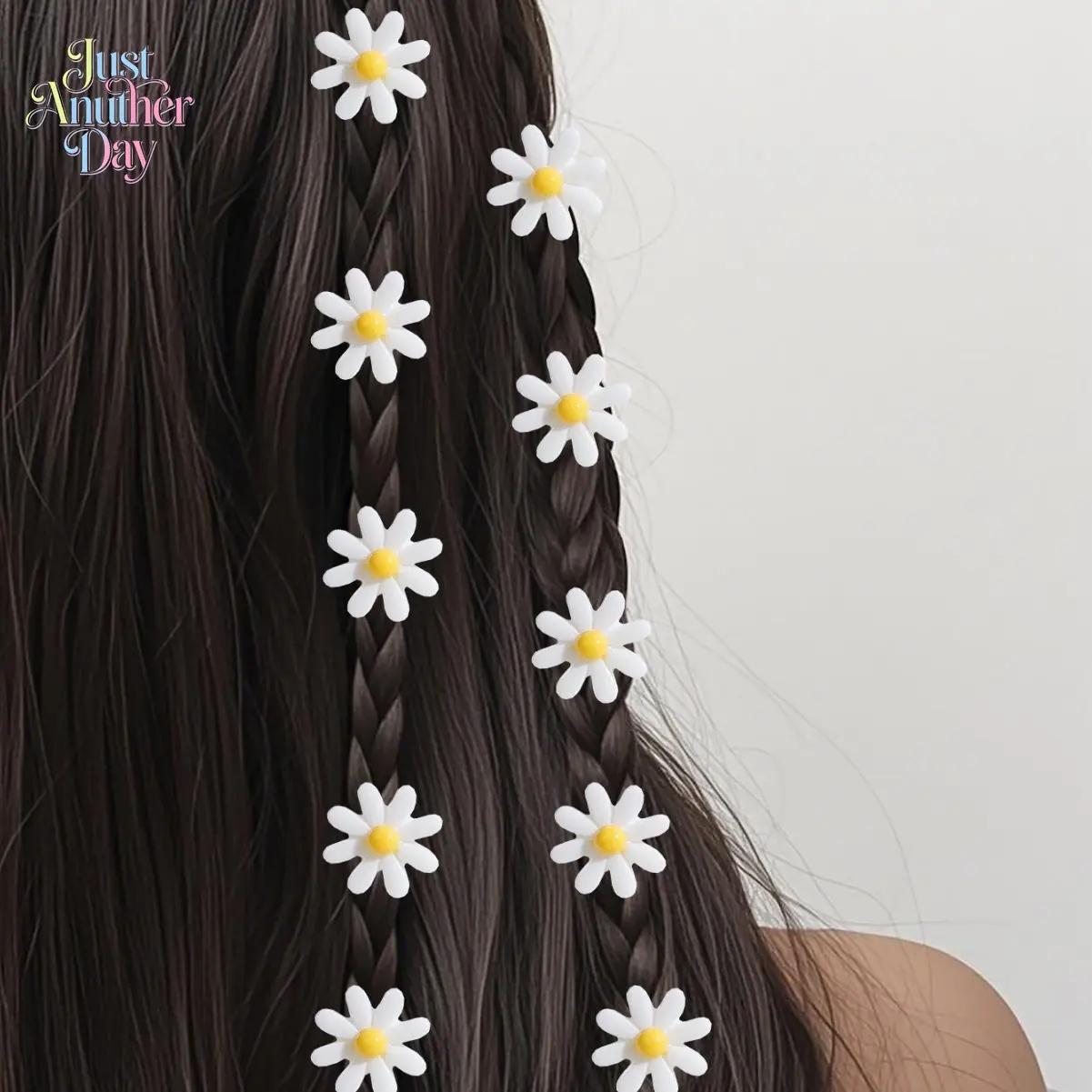 12Pcs Rose Flower Hair Clips, Mini Floral Hair Pins with Rhinestone, Cute Flower Hair Beads for Braids, Bridal & Daily Hair Accessories