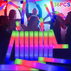 Black Friday Toy Sale 36-Piece LED Color-Changing Glow Sticks with 3 Light Modes Perfect for Bachelor/Bachelorette Parties Ideal for Weddings, Birthdays, Concerts, Proposals, Bars, and Christmas
