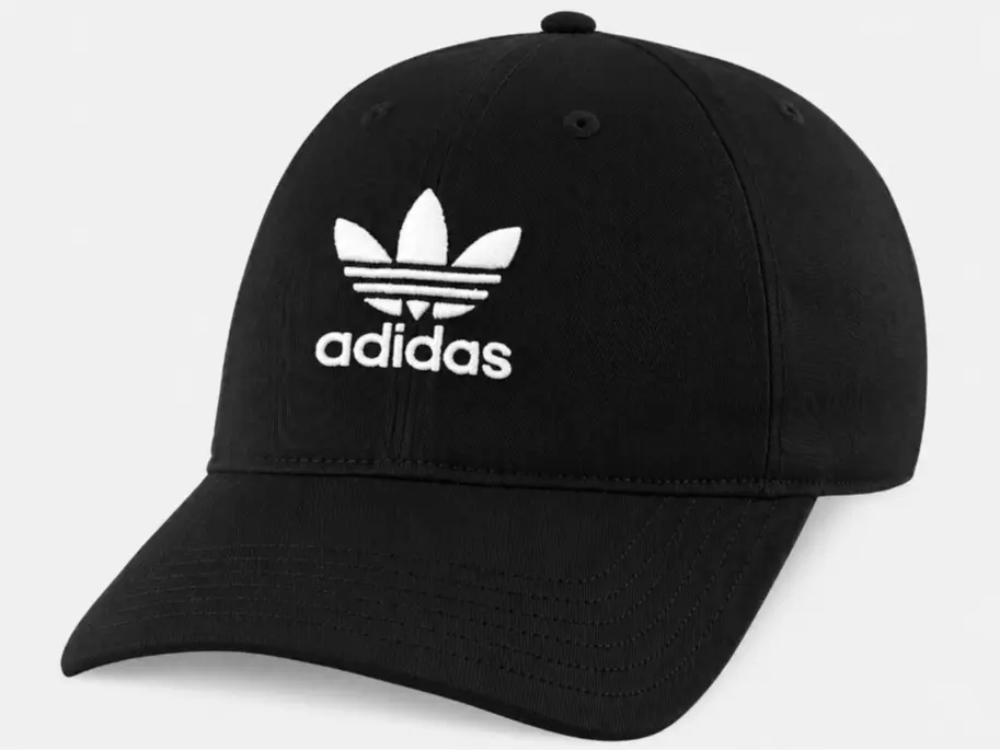 Adidas Black Baseball Cap with White Logo and Adjustable Strap for Men and Women