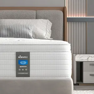 MRH 12-Inch Twin，Full，Queen，King，Luxury Hybrid Mattress -Memory Foamand Individual Pocket Springs for UltimateComfort and Support -Perfect for Family Roomsand Hotels in