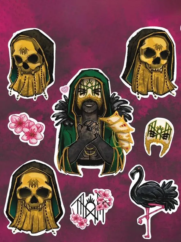 Sleep Token Vinyl Sticker Ver 2 Dark Aesthetic Fan Art Decal Gift for Music Lovers HFN