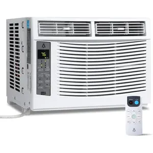 Window Air Conditioner Fast Cooling Energy Saving Window AC Unit with Remote Control Timer Function Easy Install Kit Perfect for Small Bedroom, Quiet Portable Ac, Window Type Aircon