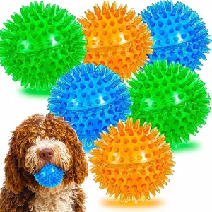 Elastic Ball Dog Toy for Interactive Play & Teeth Cleaning, Ideal for Puppies & Adults, Perfect for Both Indoors & Outdoors