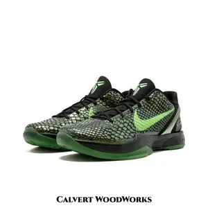 Iridescent Snake Scale Mesh Low Top Athletic Sneakers Dark Iridescent Upper Neon Green Contrast Logo Transparent Green Rubber Outsole Anti-Slip Indoor Court Training Shoes With Full Original Box
