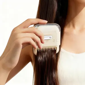 3-in-1 Multifunctional Hair Trimmer Comb, Adjustable Trimmer Head, Household Bangs & Split Ends Cutter, Hair Styling Tool for Girls & Kids. Equipped with hair shear, bangs trimmer, thinning scissors and comb blade. Battery-free mini hair cutting tool