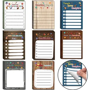 Teacher Appreciation Gifts - 16 Pads Teacher Sticky Notepads, Motivational Sticky Notes Inspirational  for School Office Supplies
