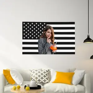 Custom America Flag 40x60 inch Personalized Flags Design Your Image Funny Tapestry Poster For Decorate Clubs Concerts Bars University Dormitories Living Rooms Bedrooms Decoration Cotton Decorative Light Linen Print