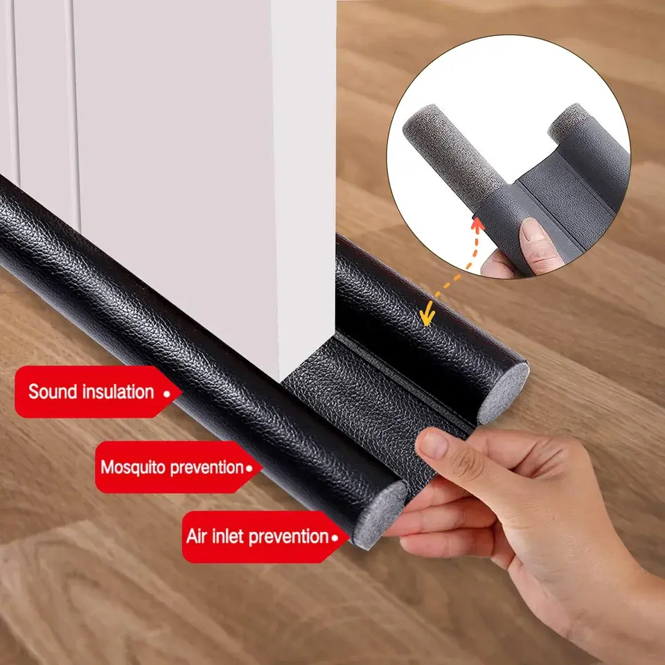 Under Door Bottom Seal Strip Stopper for Soundproofing - Draft Guard Stopper