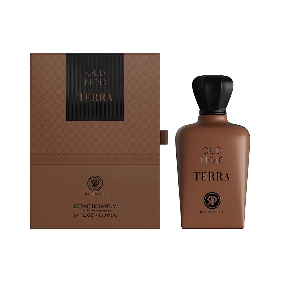 Oud Noir Terra Extrait de Parfum Unisex, 3.4 oz (100 ml) – Luxury Long Lasting Woody Citrus Fragrance with Fig, Dates & Amber Notes
