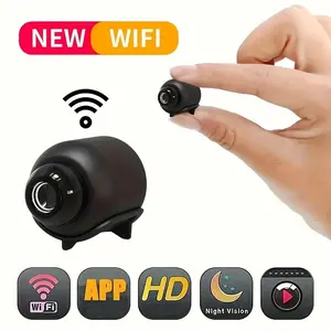 1PC HD Camera, Smart Home Security Camera, Small CCTV Camera Night Vision Motion Detection Alarm Monitor Remote Control, Wireless Camera Video Surveillance Portable 2.4G Surveillance Camera Recording