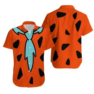 Fred Flintstone Hawaiian Shirt for Men Women and Kids, Funny Breathable & Comfortable Tropical Outfit, Perfect Gift for Him And Her, Summer Vacation
