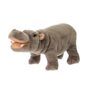Hippopotamus Stuffed Animal - Standing Hippo - Plush Favorite Animal Keepsake