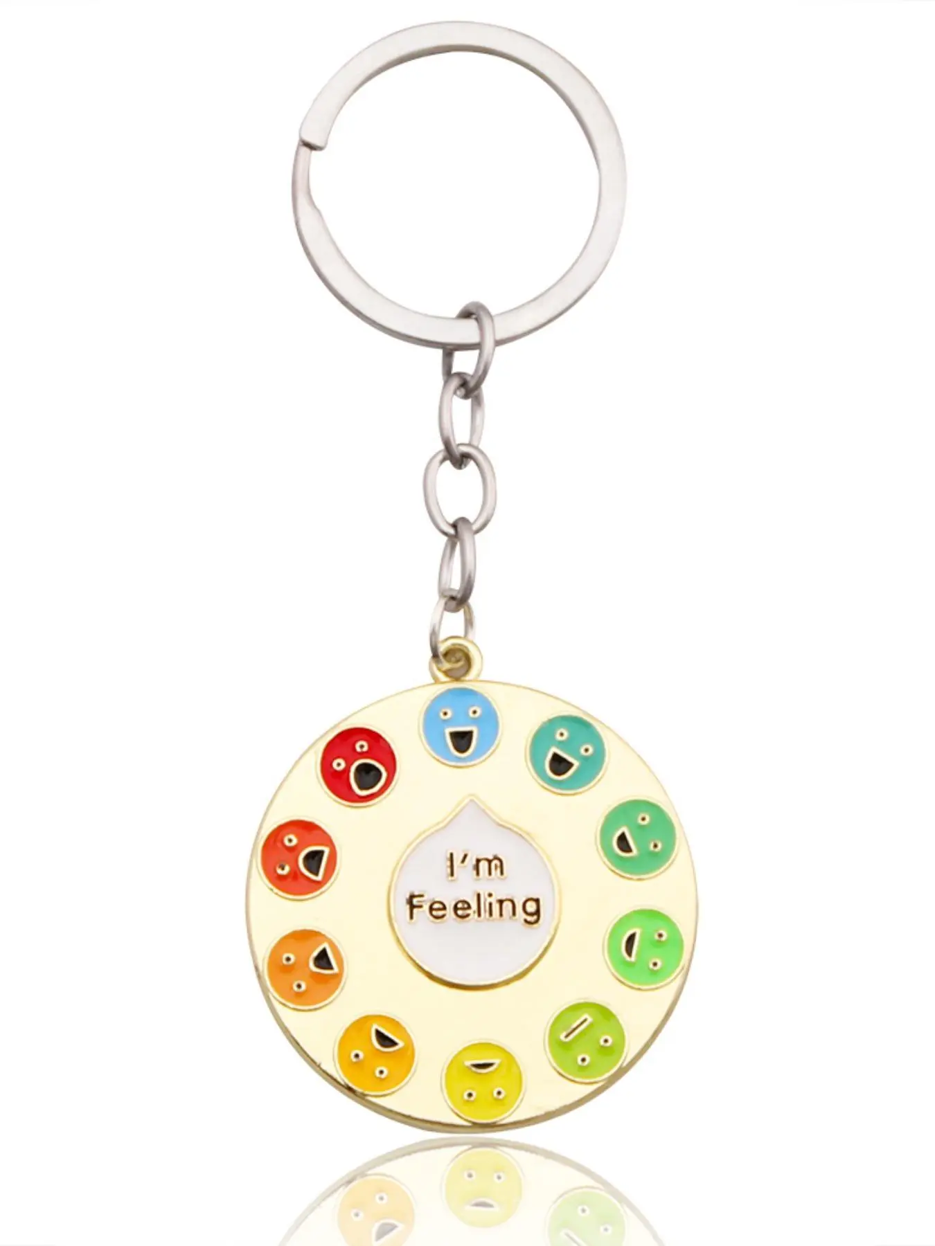 Round Shaped Keychain, Emotional Management Rotating Round Keychain, Silent Fidget Keychain, Sensory Fidget Keychain, Fashion Accessories for Women & Men, Funny Gift for Friend, Keychain Jewelry, Zinc Alloy Keychain, Keyrings For Keys