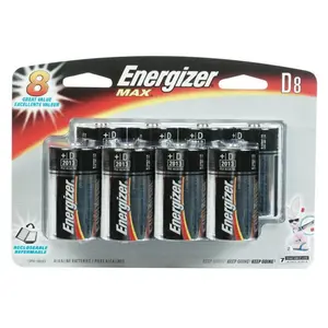 Energizer Max E95BP-8H D Alkaline Batteries Energizer Max E95BP-8H D Alkaline Batteries