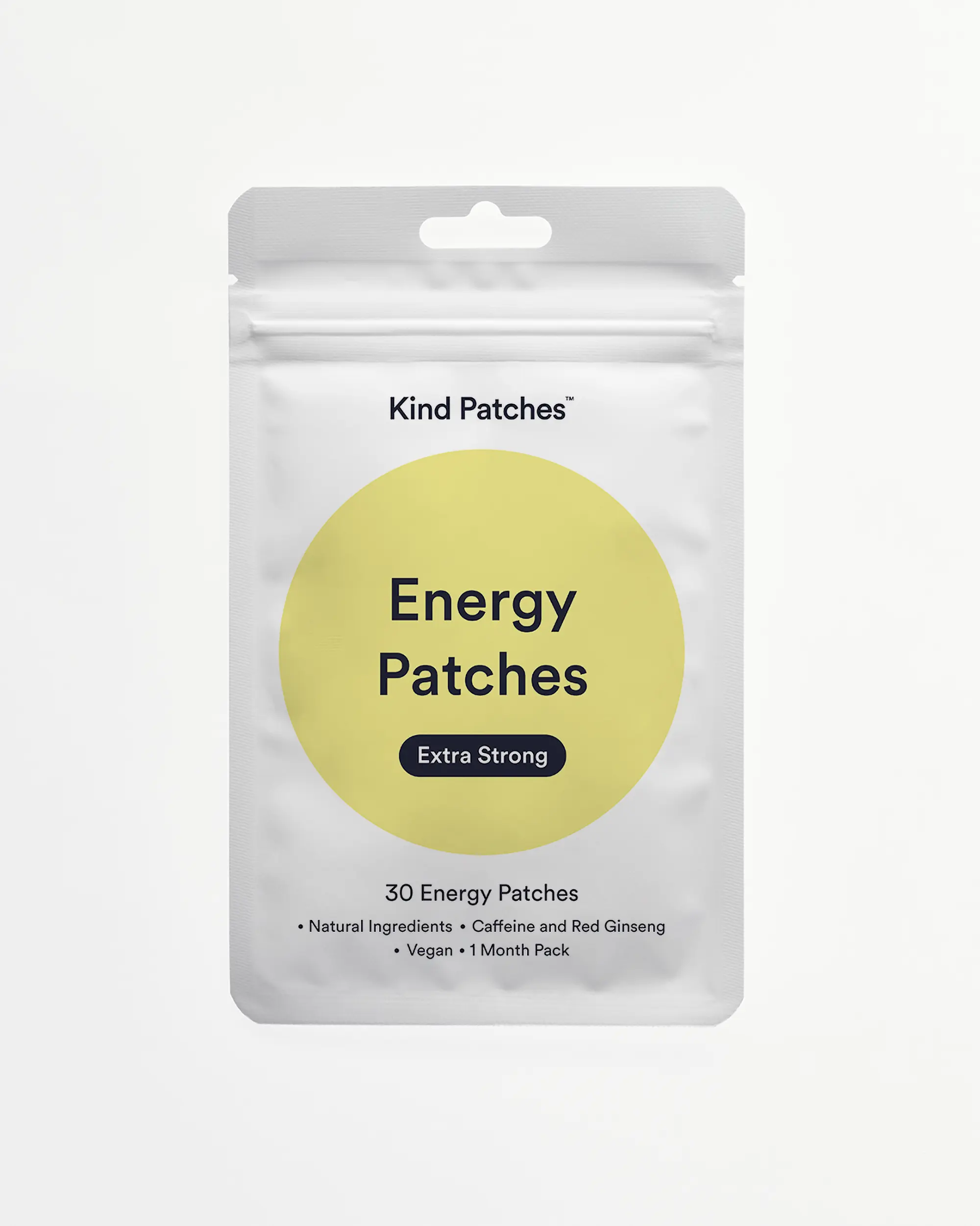 Kind Patches | Energy Patches Extra Strong|30 Energy Patches: natural ingredient, caffeine and red ginseng, vegan, 1 month pack Kind Patches | Energy Patches Extra Strong|30 Energy Patches: natural ingredient, caffeine and red ginseng, vegan, 1 month pack