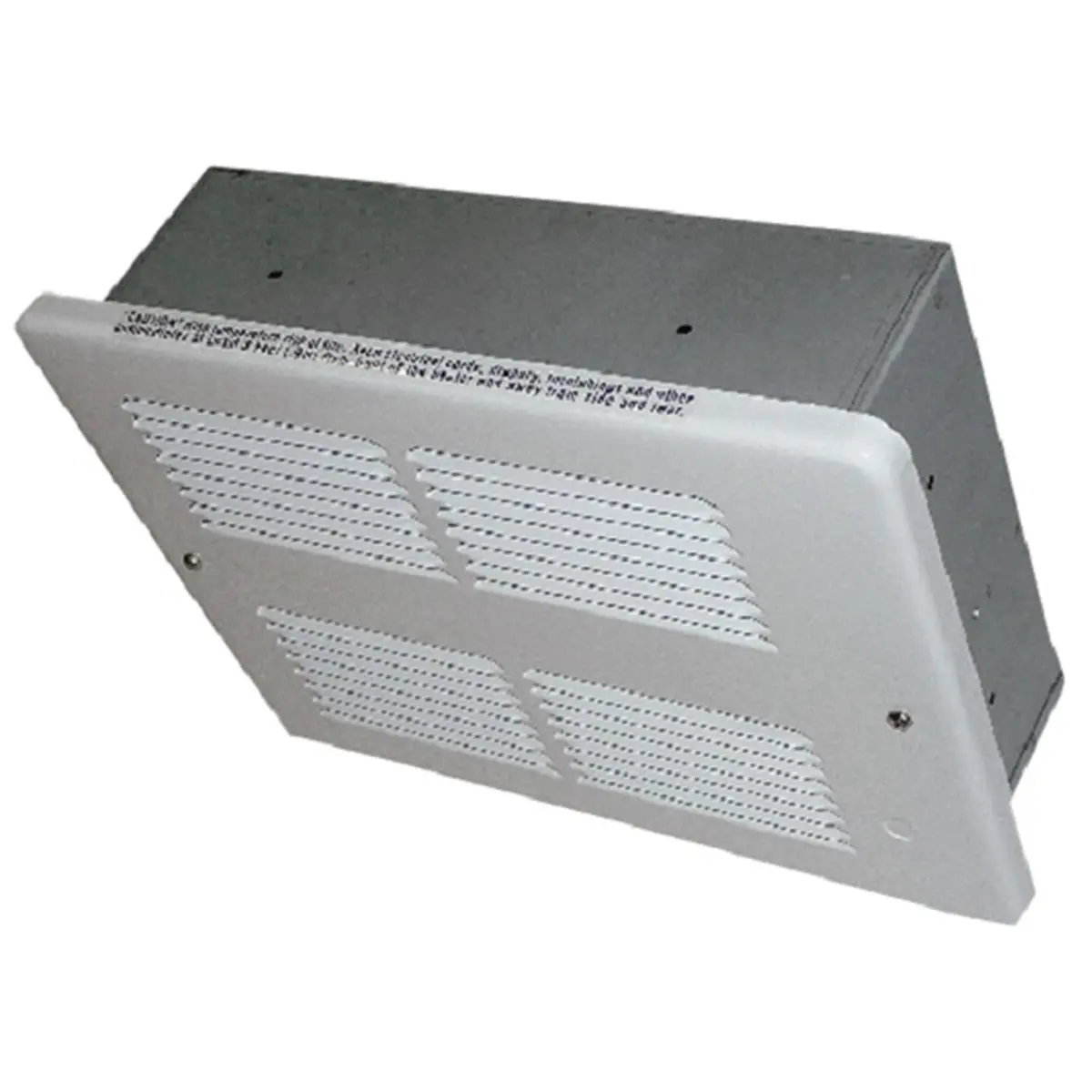 King Electric WHFC1210-W 120V 1000-500W Nichrome Element Ceiling Heater with Squirrel Cage Blower, White, U.S. & Global Materials