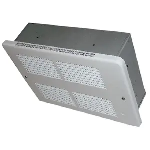 King Electric WHFC1210-W 120V 1000-500W Nichrome Element Ceiling Heater with Squirrel Cage Blower, White, U.S. & Global Materials