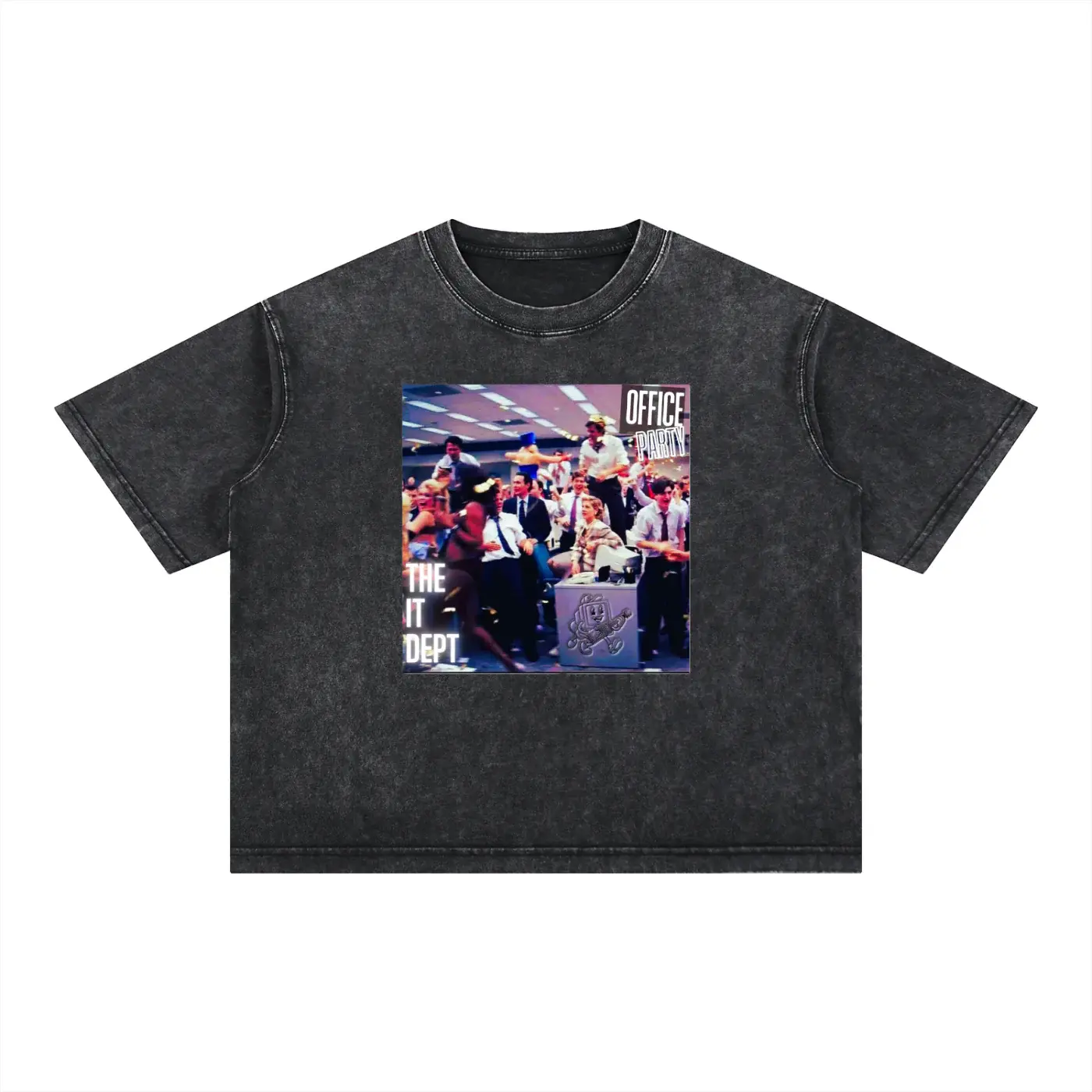 Mineral Wash Boxy Oversized Drop Shoulder T-Shirt