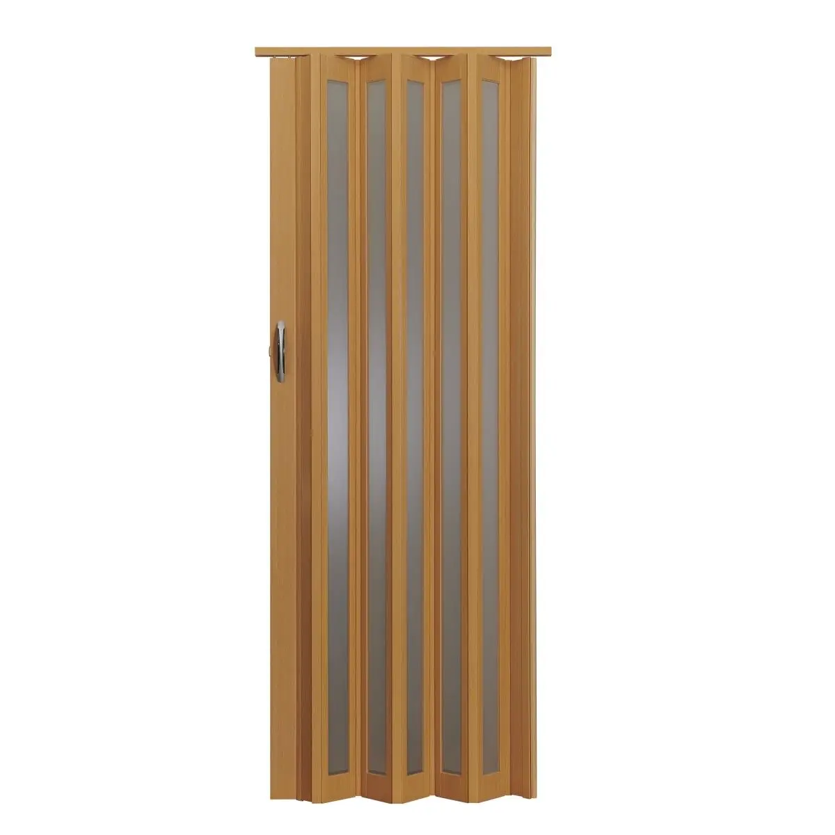 Homestyle Contemporary Metro Frosted Vinyl Folding Doors (HSMETRO3280BETQ) - 36 in W x 80 in H, Beech Turquoise, Dual Wall Construction, Lockable Handle, Quiet Rollers, 28 lbs, Long-Lasting Wear, 3-Year Durability Guarantee