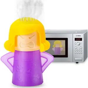 Microwave Cleaner, 2 count Angry Mama Microwave Cleaner Microwave Oven Steam Cleaner Easily Clean in Minutes Cleans Add Vinegar and Water for  or Office with English Manual ()
