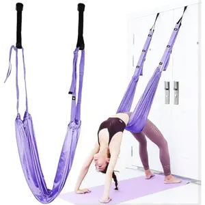 Ladies Aerial Yoga Stretch Band,1 Count Adjustable Aerial Yoga Strap and Band,Yoga & Pilates Exercise Equipment for Home Gym,Fitness Gear for Women & Men