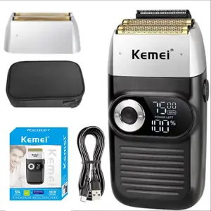 Kemei Original Electric Shaver Rechargeable Powerful Floating Razor Balds Head Shaving Machine for Men KM-2026 Cordless Shaver