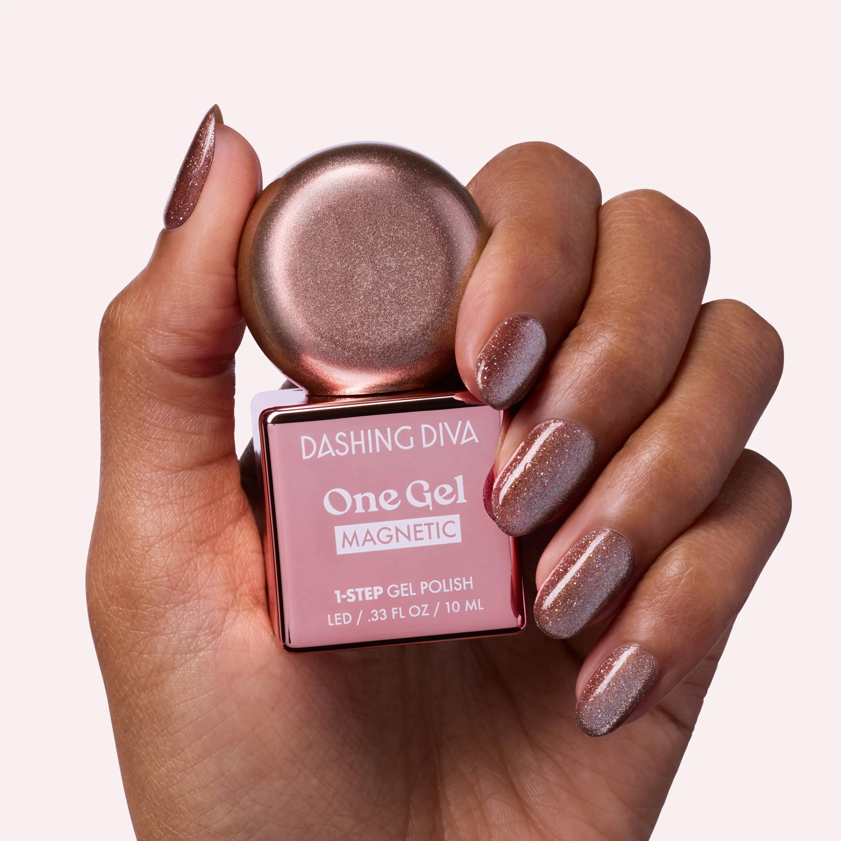 Dashing Diva One Gel Magnetic Reverb – 1-Step LED Gel Nail Polish, Long-Lasting High-Shine Soak-Off Gel, 10ml (.33 fl oz)