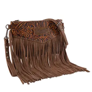 Wrangler Crossbody Small Purse for Women Wristlet Fringe Bag Western Purse