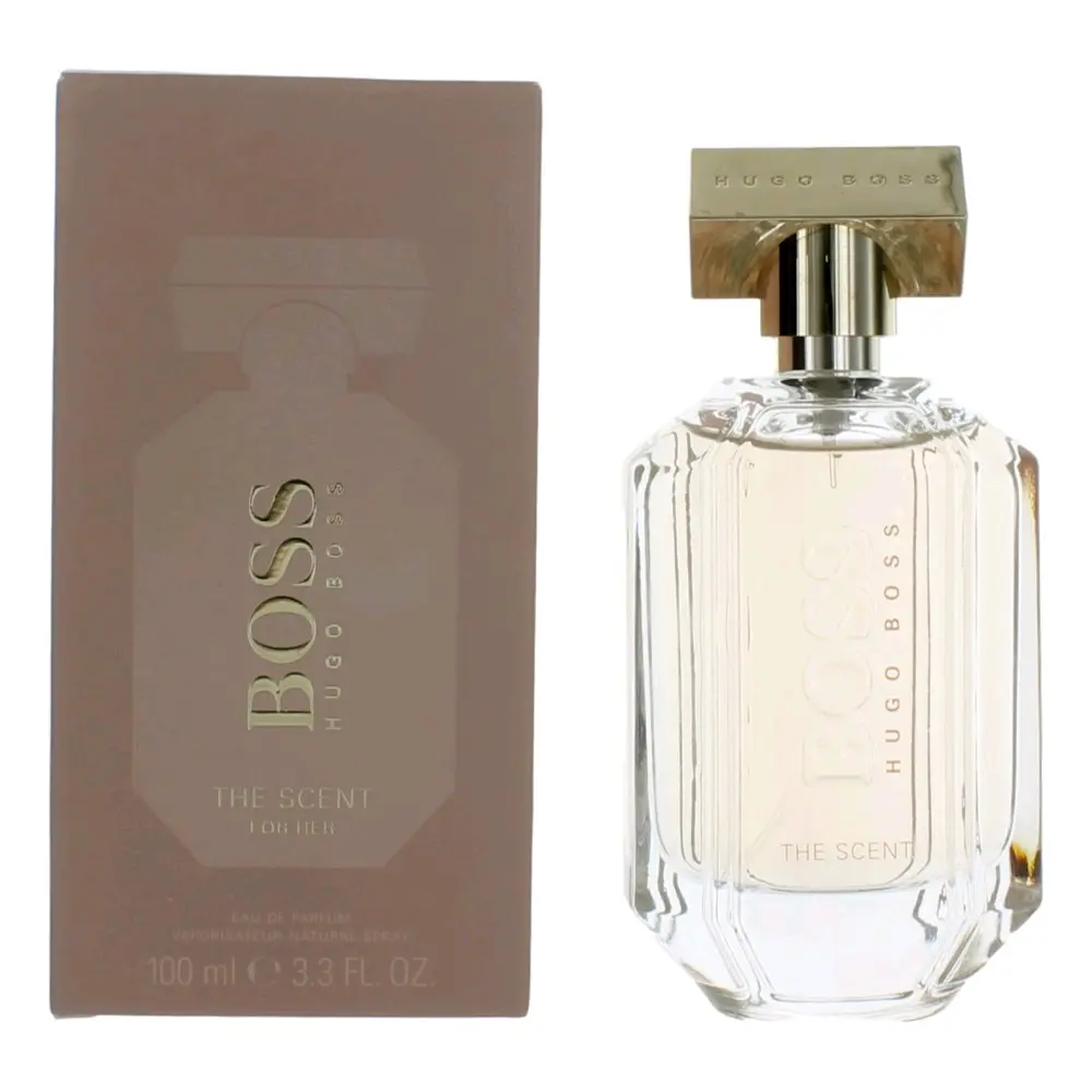 Hugo-Boss Boss The Scent EDP for Women, Spicy Modern Blend with Peach & Floral Notes, 3.3 fl oz Spray Bottle, Signature Scent