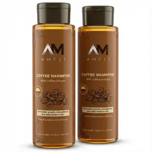 AM AMELI 2-Pack Colombian Coffee Shampoo, Haircare Cleanser, Prevents Hair Loss, Any Hair Type-Friendly Product, Hair Growth Shampoo
