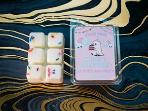 Spooky Surprise Coconut Wax Melts | Birthday Cake Scented Wax Melt | Vanilla Buttercream & Maple | Spooky Cute Halloween Decor