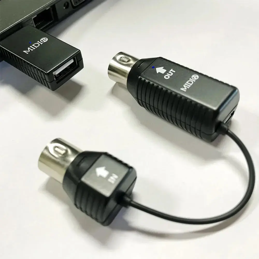 M-vave Wireless MIDI System Bluetooth MIDI Adapter 5-PIN DIN ,Instead of MIDI Cable for Piano Keyboard,Android,ios