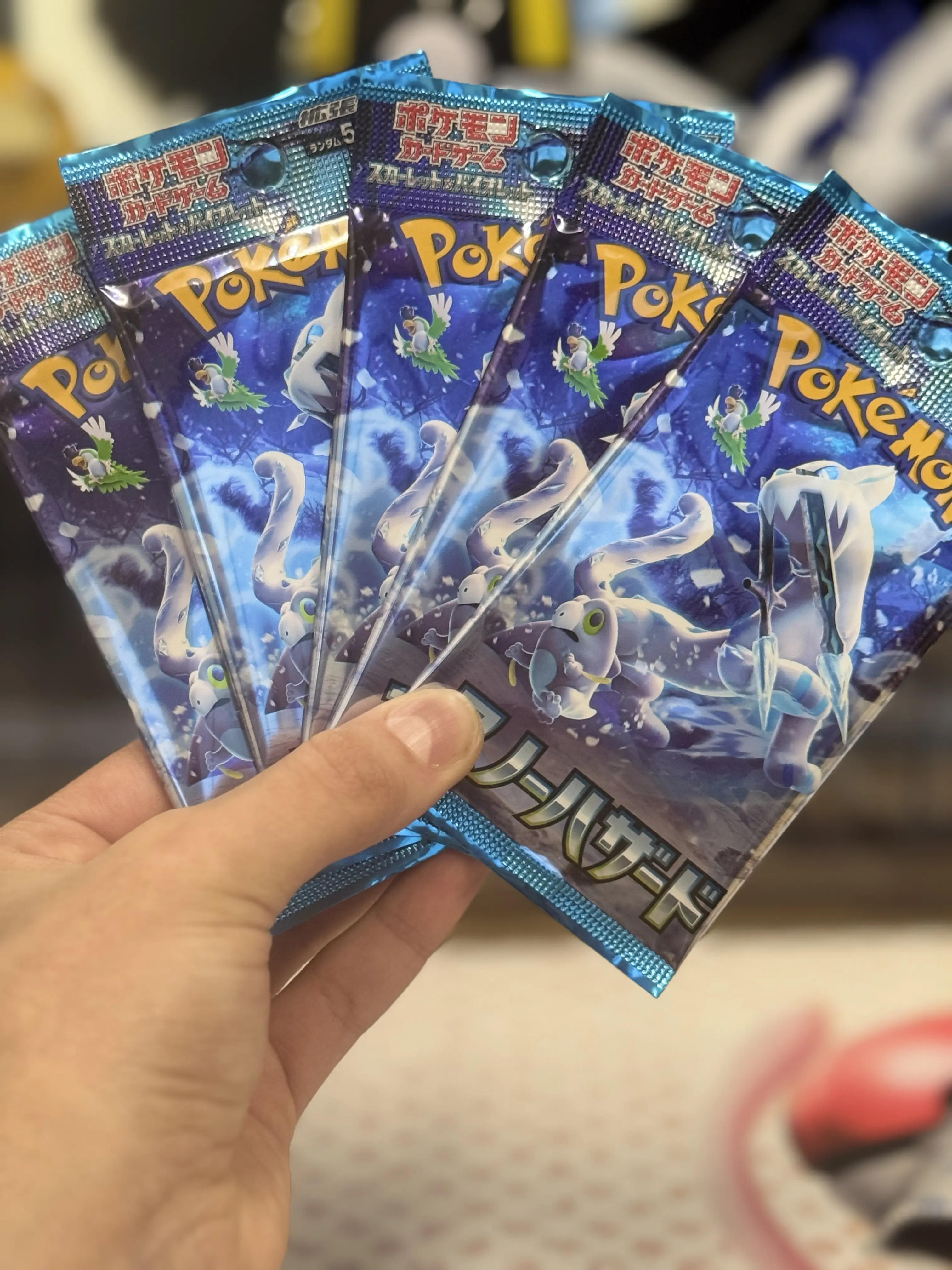 Snow Hazard 5x Pokemon Booster Pack Japanese- Rip or ship