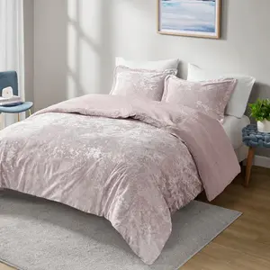 Intelligent Design Comforter Set, Reversible Velvet Comforter Set, Soft & Warm Sherpa Reverse, Winter Fluffy Comforter Bed Set with Shams, Mira