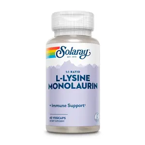 Solaray L-Lysine & Monolaurin 1:1 Ratio US Dietary Supplement for Healthcare & Wellness Support