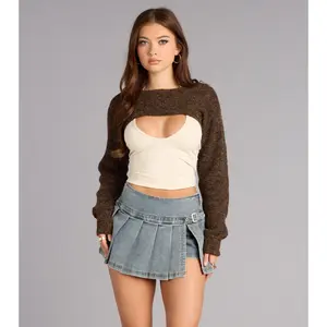 Shimmer Soft Fuzzy Sweater Topper