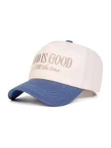 Unisex God Is Good Five-Panel Classic Baseball Cap, Adjustable Outdoor Sun Protection Hat, Casual Headwear for Travel Beach Vacation, Premium Quality Cap