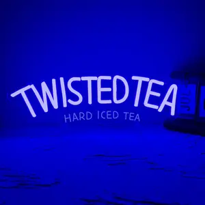 Twisted Tea Neon Sign, Light Up Sign, USB Powered Neon Light, Neon Sign for Office Hotel Wedding Birthday Party Man Cave, Wall Lights, Home Decor