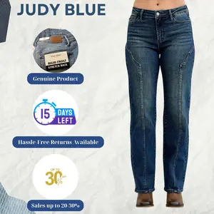 Judy Blue Full Size Seam Detail Straight Leg Jeans Plus Size