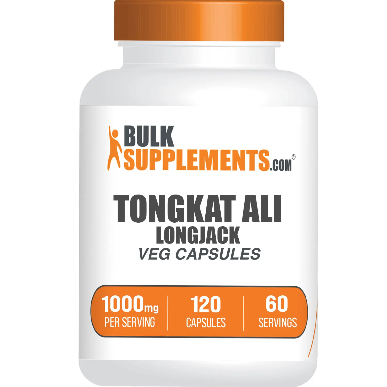 BulkSupplements Tongkat Ali Longjack Extract Capsules - Natural Fitness Healthcare Support - Energy Boost, Diet Aid - 120 Capsules, 1000mg per Serving