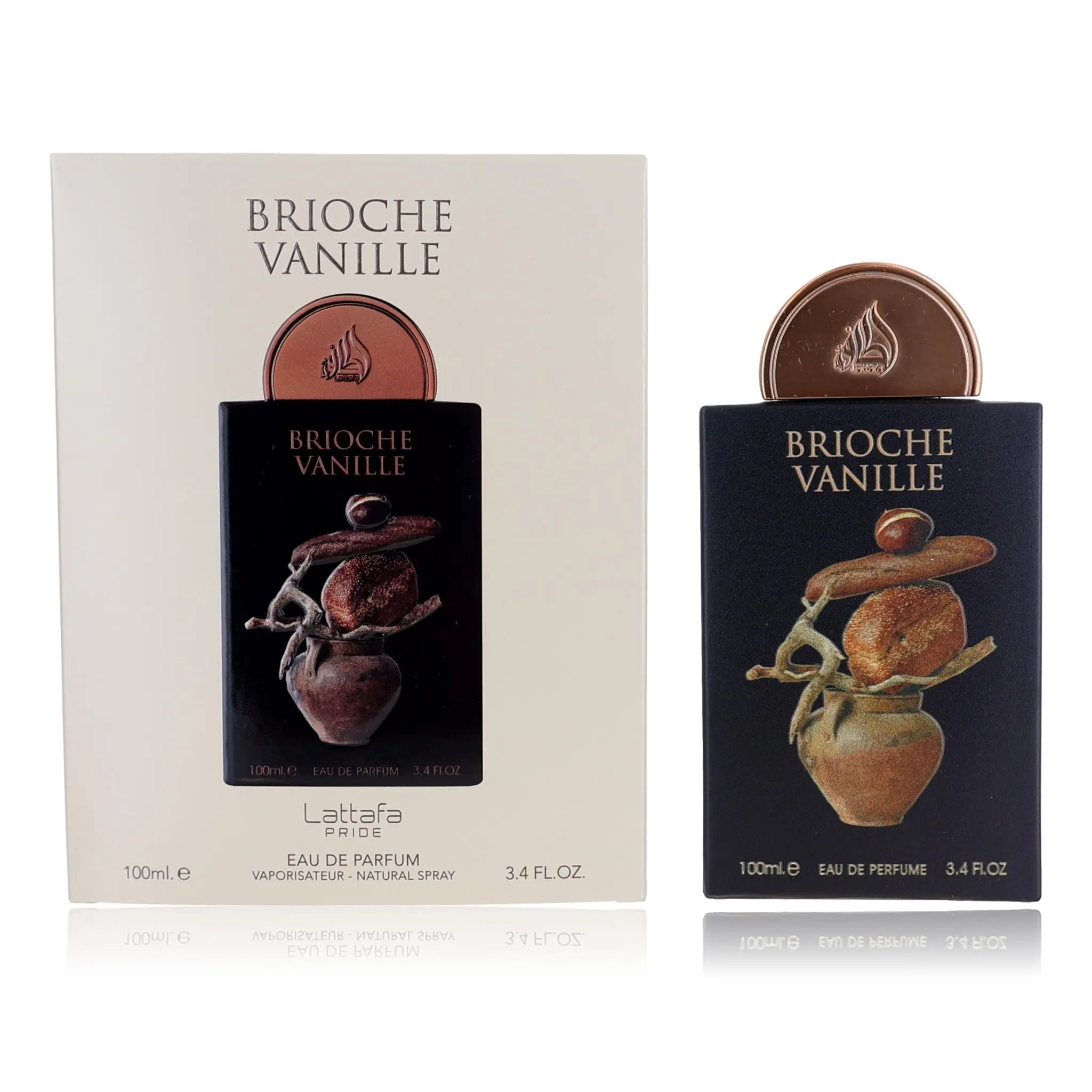 Pride - Brioche Vanille Unisex 3.4 oz EDP Spray Perfume by Lattafa, 100 ml Natural Spray Single Bottle
