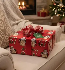 67 Cute Santa 67 Christmas Digital Wrapping Paper Pattern