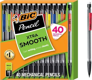 Mechanical Pencil with 0.7 mm Medium Point, Refillable and Retractable, 40-Count Pack