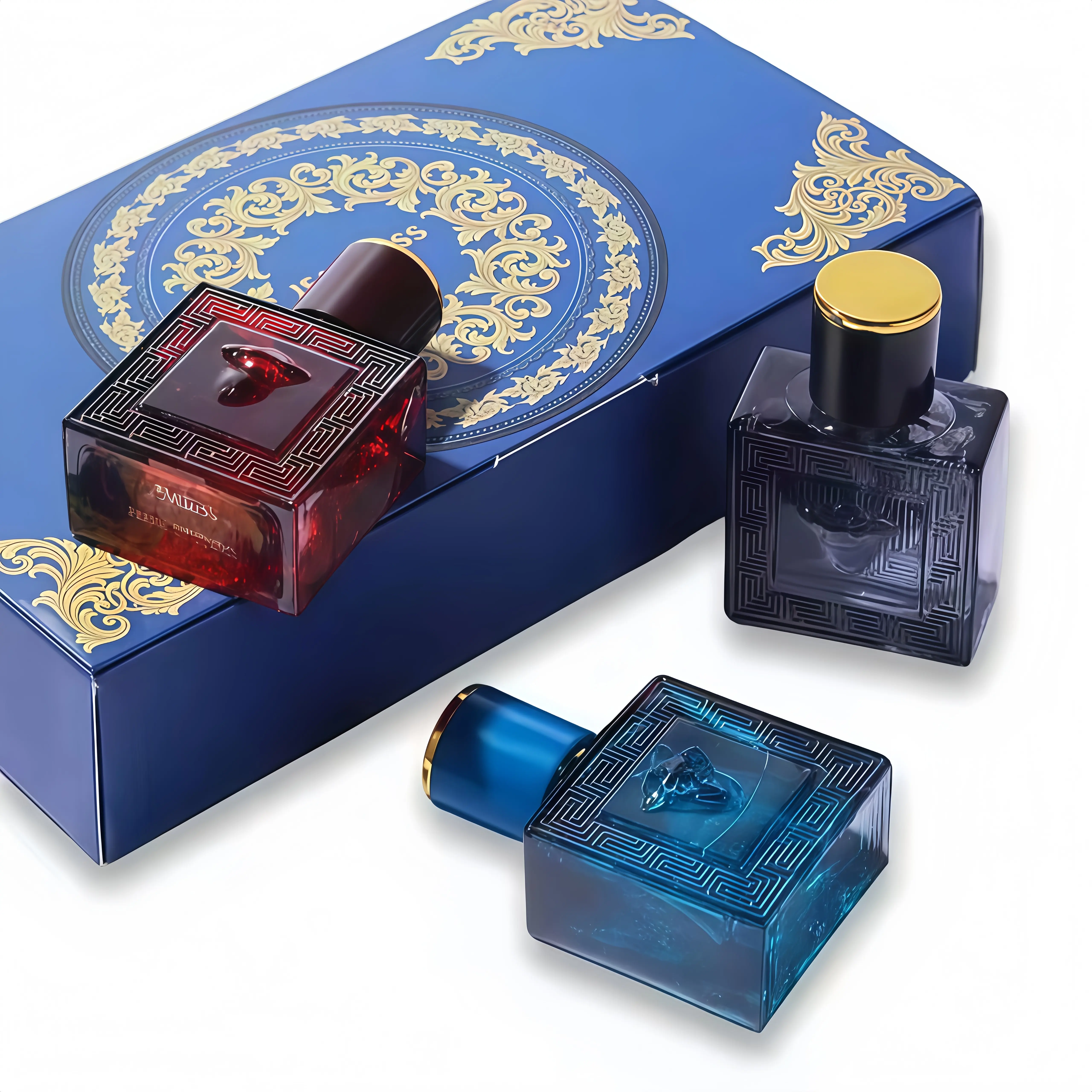 JEAN MISS Men's 3-Piece Cologne Scents Set - Ocean Breeze, Cedarwood, Amber Eau De Toilette with Citrus & Lavender Notes, 3oz Portable Travel Bottles, Gift Box Included, Long-Lasting, Ideal for Daily Use & Dates, Men's Cologne, Fragrance Sets