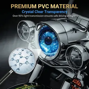 60mm RGB LED Demon Eyes Headlight, Multi-Color Crystal Lens Lights for Car Retrofit