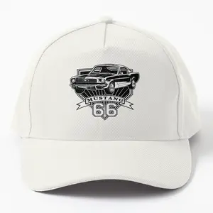 66 Mustang Fastback Twill Cap Hat - Perfect for Car Enthusiasts, Fans of Classic Mustangs, and Ford Lovers with Iconic Fastback Design