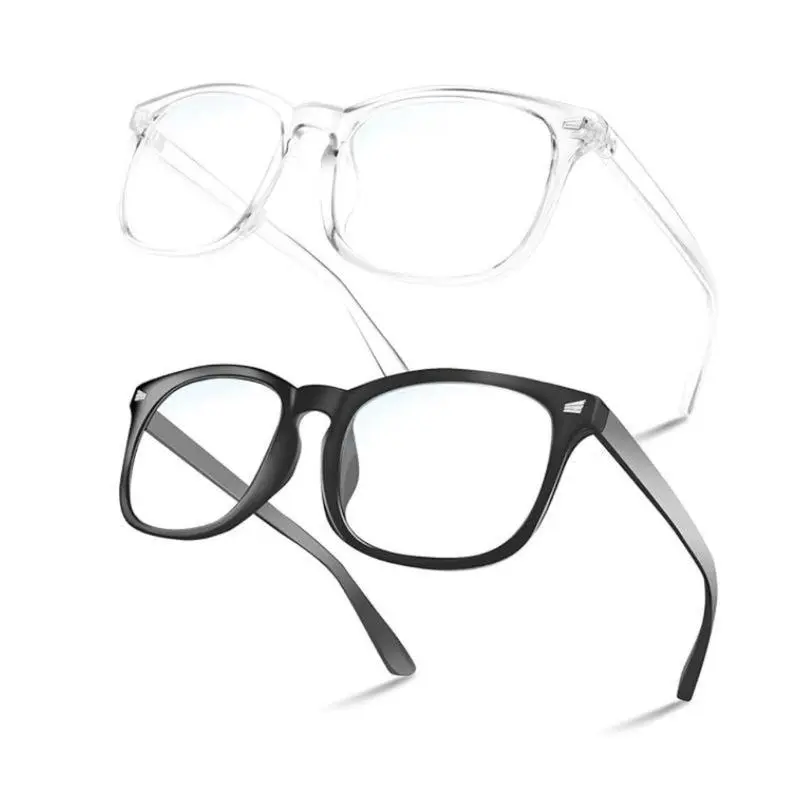 Fashion Blue Light Glasses for Male - Unisex Universal Fit, Adjustable Spring Arms, Anti-Reflective Polycarbonate Lenses, Stylish Lightweight Sturdy Frame, Easy-Remove Flexible Eyewear for Office, Reading on Kindle App