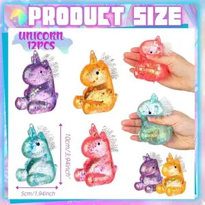 Unicorn Maltose Fidget Toy, Sensory Stress Relief Soft Ball for Adults & Kids, Party Favor Prank Squeeze Toy, Anti-Anxiety Hand Pressure Reliever, Squishies, Squishy Sensory Fidgets